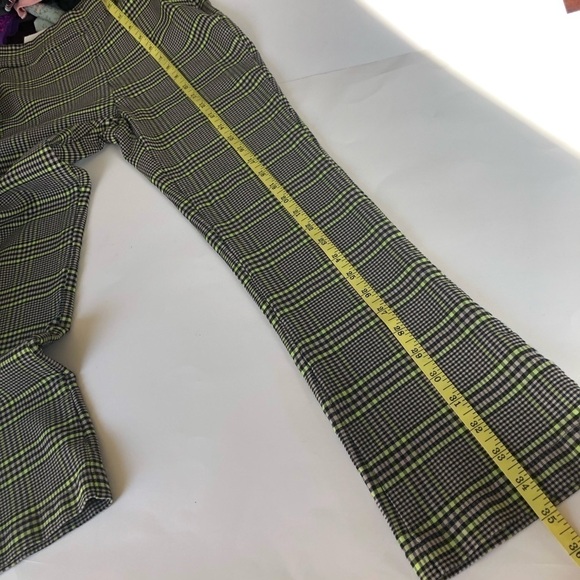 Urban Outfitters Plaid Slim Fit Flare Leg Pants Size US 0/UK 4 - Picture 11 of 15